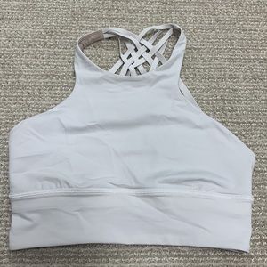 Lululemon Free To Be Moved Bra High Neck White